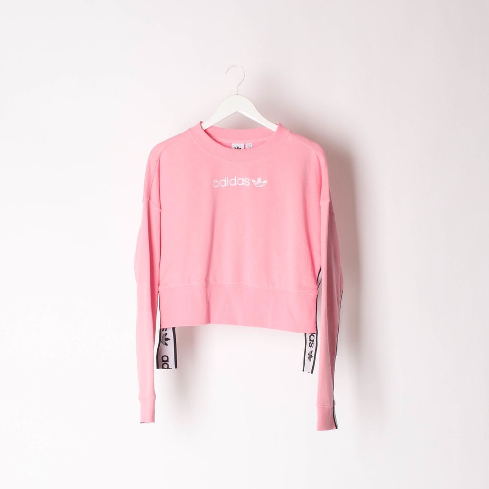 Adidas Originals Side Tape Cropped Sweatshirt